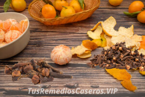 Descubre los beneficios de la cáscara de mandarina y clavo de olor